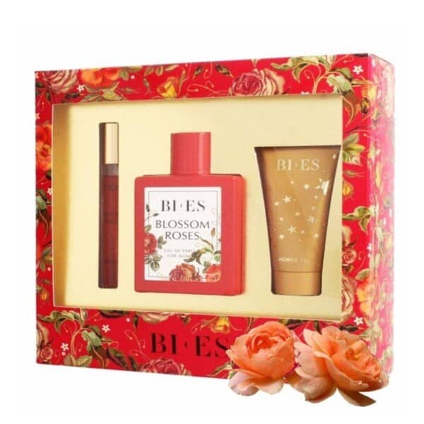 Bi Es Blossom Roses Gift Set for Women Άρωμα EDP 100ml Parfum 12ml Shower Gel 50ml e1644488837119