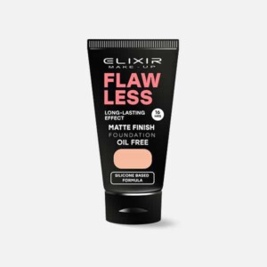 Εξαιρετική βάση μακιγιάζ Elixir Flawless, ματ τελείωμα, χωρίς λάδι, με μακρά διάρκεια.